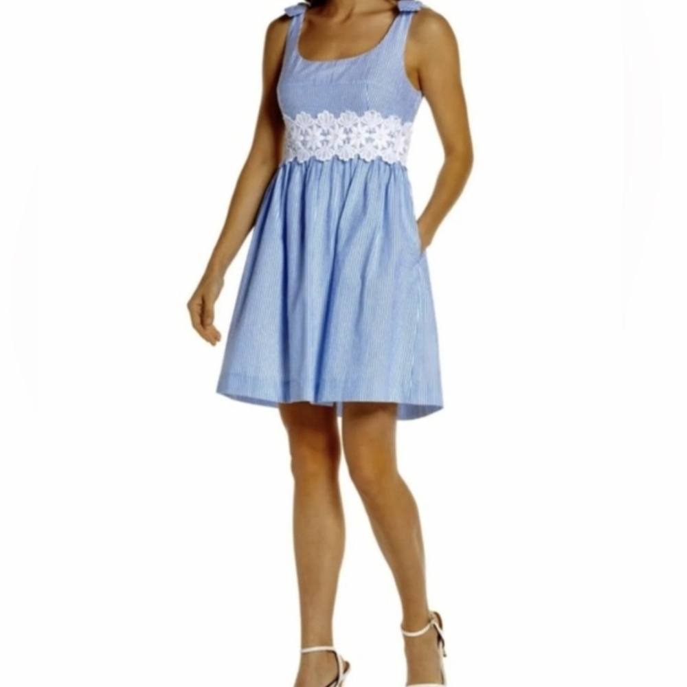 Lilly Pulitzer Striped Dress  Seersucker Size 4